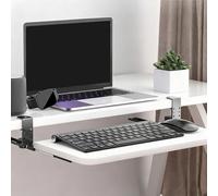 Multifunctal Pull-Out Keyboard Tray Clamp-On Space-Saving Platform Der for Home & Office ping Punch-Free Design for Enhanced Work Efficiency