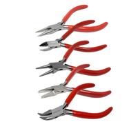 Multifunction 5 Jewelry Pliers Stainless Steel Tools Kit includes Needle Nose Pliers Round Wire Cutters for Repair Supplies, Wire Wrapping, Beading, DIY Arts Crafts Comes with Anti-Slip Comfort Grip