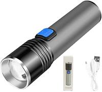 Multifunction 670nM USB Deep Red Light LED Flashlight,Against Deteriorating Eyesight Torch,Zoomable Portable Handheld Red Light,for Fishing,Water Resistant [Energy Class A+]