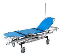 Multifunction Ambulance Stretcher, Folding Emergency Rescue Stretcher Bed, Adjustable Transport Patients Stretcher Trolley, Aluminum Alloy Separable Rescue Bed