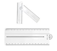 Multifunction Angle Ruler, Precision Craft Protractor, 12-Inch Geometry Tool with Measurement Scale, Drawing Ruler with Transparent Build, Angle Rulers Ergonomic Design, Tool for Math Drawing Crafting