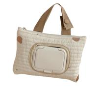 Multifunction Baby Hanging Bag with Bear Embroidery Wet Wipe Carrying Portable Must Get for Active Parent Walks and Outings Gear