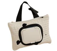 Multifunction Baby Hanging Bag with Bear Embroidery Wet Wipe Carrying Portable Must Get for Active Parent Walks and Outings Gear