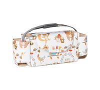 Multifunction Baby Pram Organizes Bag with Adjustable Straps & Multiple Pockets Polyester Diaper Storage Bag for Prams