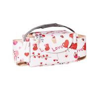 Multifunction Baby Pram Organizes Bag with Adjustable Straps & Multiple Pockets Polyester Diaper Storage Bag for Prams Infant Gear Storage Solution