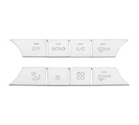 Multifunction Button Stickers Compatible With Benz For GLK-Class For W204 For W212 Car Console AC Air Conditioning AUTO Volume Buttons Cover Stickers(A White)