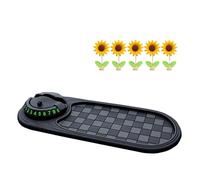 Multifunction Car Anti-Slip Mat Auto Phone Holder 360-Degree Rotation, Multifunctional 4-in-1 Mobile Phone Stand On-Board Anti-Slip Pad, Multifunction Car Dashboard AntiSlip Mat (Black A)