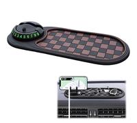 Multifunction Car Anti-Slip Mat, Car Anti Slip Mat Phone Holder, Multi Function Auto Phone Holder, Oval Design for Car Interior Organization
