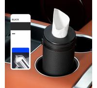 Multifunction Car Tissue Container with Round Paper Tube and Safety Broken Glass Tool for Vehicle Use (green)