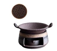 Multifunction Ceramic Teas Warmer Stove Essential Oil Diffuser Teapot Holder Stand Base for Relaxation Meditations Teas Warmer Stove