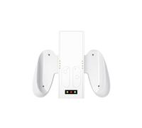 Multifunction Charging Grip for Switch 2 for JoyCon Controllers, Type C Dual Controller Charger Adapter with Battery and LED Indicators, Charging Dock for NS2 Accessories (White)