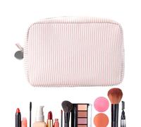 Multifunction Cosmetic Bag | Lightweight Makeup Storage Bag - Elegant Design Portable Toilette Case for Outdoor Camping Beach School, red, 説明を参照してください