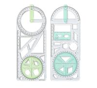 Multifunction Drawing Ruler, Clear Geometric Template, KidsMath Measurement