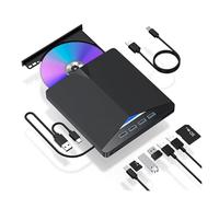 Multifunction DVD Player High Speed Data Transfer 7in1 Optical Drive USB 3.0 Type-c External Portable CD/DVD Reader Space Saving