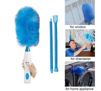 Multifunction Electric Duster, 360 Degrees Rotatable Vacuum Cleaner With Battery Operated Soft Touch Button For Window Blinds And Furniture