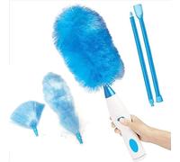 Multifunction Electric Duster, 360 Degrees Rotatable Vacuum Cleaner With Battery Operated Soft Touch Button For Window Blinds And Furniture
