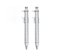 Multifunction Gel Pen 2PCS Vernier Caliper Rollerball Quick Dry Ink Portable Ruler Pen for Drawing Note Taking Sketching
