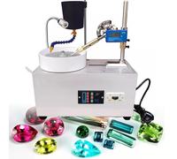 Multifunction Gem Jewelry Polishing Grinding Machine,Gem Faceting Machine 180W,with Digital Display Water Pump,for Gems,Jade,Stone Polishing