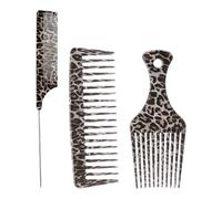 MultiFunction Hair Comb Set Parting Pin Tail Comb Wide Tooth Pointed Tail Design for Salon Wedding Professional Use Hair Styling Comb Set