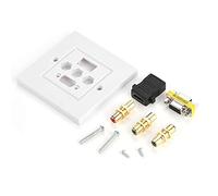 Multifunction Hdmi VGA Combo Wall Plate Panel AV Composite Audio Video Outlet Socket HDTV 1080p
