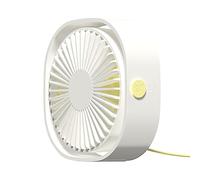 Multifunction Home Appliance, USB Rechargeable Table Fan, White | Multifunction Home Appliance, 3 Cooling Fan, Portable Outdoor Camping, Bedroom Travel