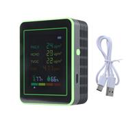 Multifunction Indoor Air Monitors with CO2 Temperature Humidity TVOC HCHO Formaldehyde Detection Measurement Professional Air Tester