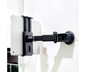 Multifunction Kitchen Washroom Cabinet Door Wall Window Mount Holder Sticky Suction for Mobile Phone iPhone Tablet Apple iPad Mini Air iDeal for Instrument Guitar Piano Online Education Course Lesson