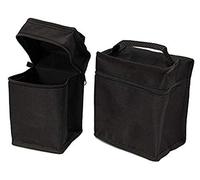 Multifunction Large Capacity Black Folding Marker Pen Canvas Pencil Case Pen Storage Bag Can Hold 24-80 pcs Markers Pen (S and L)