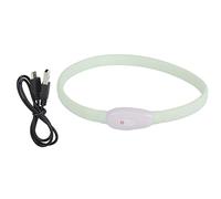 Multifunction LED Marquee Pet Collar, Rechargeable USB Charging Adjustable Safety Collar for Cat and Small Dog, Night Visibility Anti Lost Collar with Soft Silicone