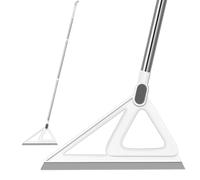 Multifunction Magic Broom, Squeegee Broom for Floor, Rubber Broom, Silicone Broom for Floor Cleaning, Magic Broom Sweeper for Living Room, Kitchen, Bathroom-Easy Dry The Glass (Grey, 54 INCH)