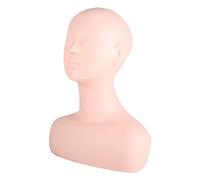 Multifunction Massage Makeup Practice Mannequin Head Model Wig Hat Display Soft Touch Silicone Practice Head for Beauty Salon