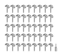 Multifunction Metal Ground Pins Reusable & Economical Fence Stabilizers Metal Fence Posts Set for Quick Fence Installation Rusts Resistant Ground Spikes
