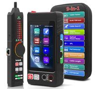 Multifunction Network Caber Tester,UTP Ethernet Cable Tester,Cable Tracer,4" IPS Touch Screen Network Tester Support DMM,OPM,Network Tools,POE++ Detect,RJ45 TDR,Length,FTP,NCV,IP/LLDP/CDP/PD/PPPOE