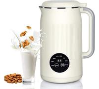 Multifunction Nut Milk Maker Soy Milk Maker with 18-Hour Smart Reservation Automatic Cleaning Keeps Drinks Warm for Homemade Soy Almond Oat Coconut Plant Based Milks white