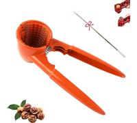 Multifunction Nutcracker with Non Slip Handel, 2026 New Nutcracker Tool, Nutcrackers Tool Heavy Duty Pecan Walnut, for All Nuts and Chestnuts (1PCS,Orange)
