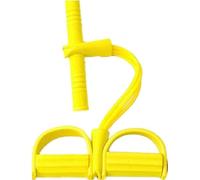 Multifunction Pedal Resistance 4 colour Band Sit-up Pull Rope Resistance Training Fitness Pedal Exerciser Tension Rope Sport Trainer Equipment for Legs Fitness Arm Leg Slimming Training (Blue)