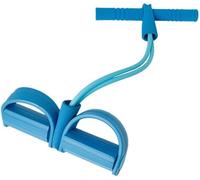 Multifunction Pedal Resistance 4 colour Band Sit-up Pull Rope Resistance Training Fitness Pedal Exerciser Tension Rope Sport Trainer Equipment for Legs Fitness Arm Leg Slimming Training (Blue)
