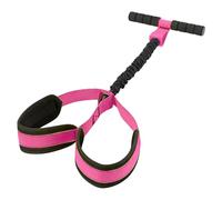Multifunction Pedal Resistance Band with Handle Foot Pedal Exercise Bands for Home Workout for Abs Arms Legs Waist Abdomen and Core Portable Sit Up Exercise Equipment for Women (Pink)