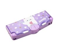 Multifunction Pencil Case, Stationery Organizer Box, ABS Cute Stationery Box for Sharpener, Schedule, School Supplies, Perfect Birthday for Kids, 3.9x9.6x1.4Inches