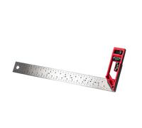 Multifunction Precise Marking Square for Woodworking with High Accuracy Lasering Scale Integrated Levels Bubble and Adjustable Positioning Holes Right Angled Ruler