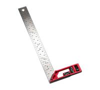 Multifunction Precise Marking Square for Woodworking with High Accuracy Lasering Scale Integrated Levels Bubble and Adjustable Positioning Holes Lasering Scale Professional Measuring Instrument