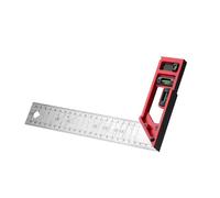 Multifunction Precise Marking Square for Woodworking with High Accuracy Lasering Scale Integrated Levels Bubble and Adjustable Positioning Holes Right Angled Ruler