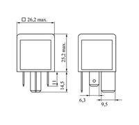 Bosch Mini Relay 0986332002 – 12V 70A, IP5K4, 4-pin, Operating Temp -40 to 85°C