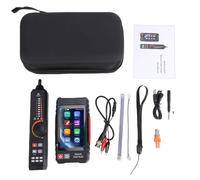 Multifunction RJ45 Network Cable Tester, 4in IPS Touch Screen Rechargeable 4000mAh Battery Cable Tracker TDR Test up to 3000m for UTP Cables Support Network Tools,POE++ Detect