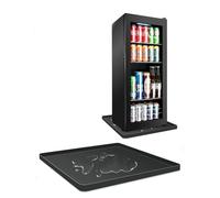 Multifunction Silicone Floor Mat with Raised Edge for Refrigerator, Washing Machine, Dryer, Wine Cabinet, Fridge Silicone Mat: 19.68 x 19.68 inch Waterproof Refrigerator Floor Protector Mat