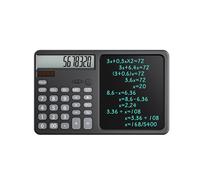 Multifunction Solar Calculator with Handwriting Pad for Financial Accounting Handwriting Computer Business Drawing Black