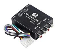 Multifunction Sound Converter 50W 4 Channel Simple To Operate Lossless Sound Transmission Metal For Automotive Electronics Easy Install Adapter