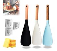 Multifunction Spatula Cooking Spoon, Kitchen 3 in 1 Multifunction Spatula Spoons, Makes Stirring, Scooping & Serving So Much Easier (3PCS)