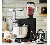Cooks Professional | Multi Function Stand Mixer | 1800W | Blender | Meat Mincer | Black/Rose Gold