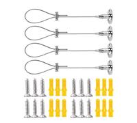 Multifunction Steel Wire Rope Wire Hanging Rope for Secure Hanging of Art Work Signs & Lights Adjustable to Desired Length Commercial Display Hanger